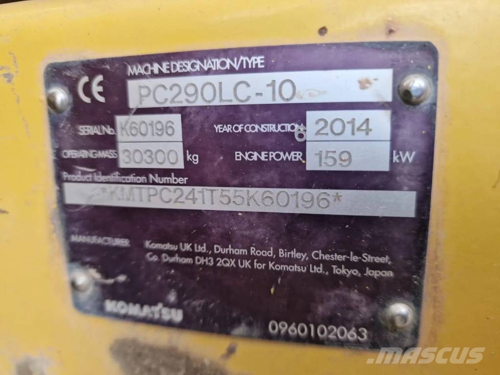 Komatsu KOMATSU PC 290 LC-10 Εκσκαφείς με ερπύστριες