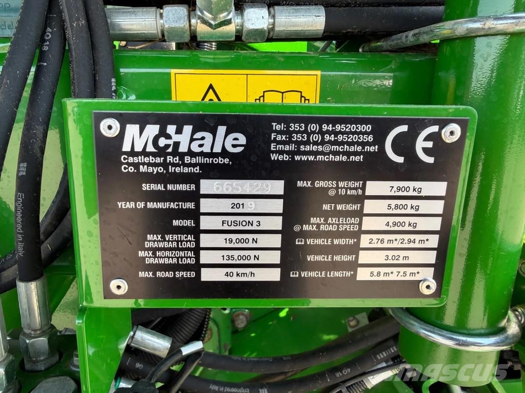 McHale Fusion 3 plus حصادات الأعلاف