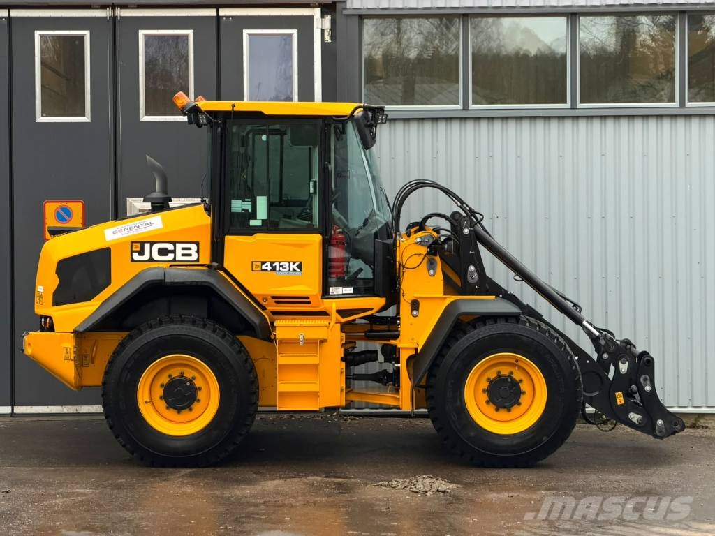 JCB 413 S / 50km/h! / Stage V / Aurasähkö / Kamera / Radlader