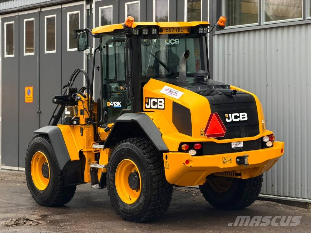 JCB 413 S / 50km/h! / Stage V / Aurasähkö / Kamera / Radlader