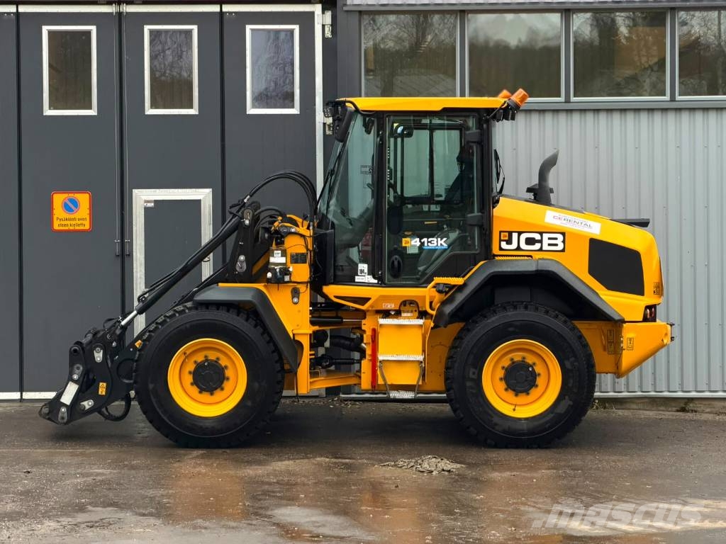 JCB 413 S / 50km/h! / Stage V / Aurasähkö / Kamera / Radlader