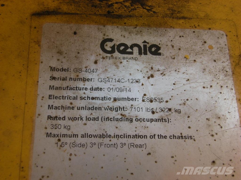 Genie GS 4047 (ID1233) Žirkliniai keltuvai