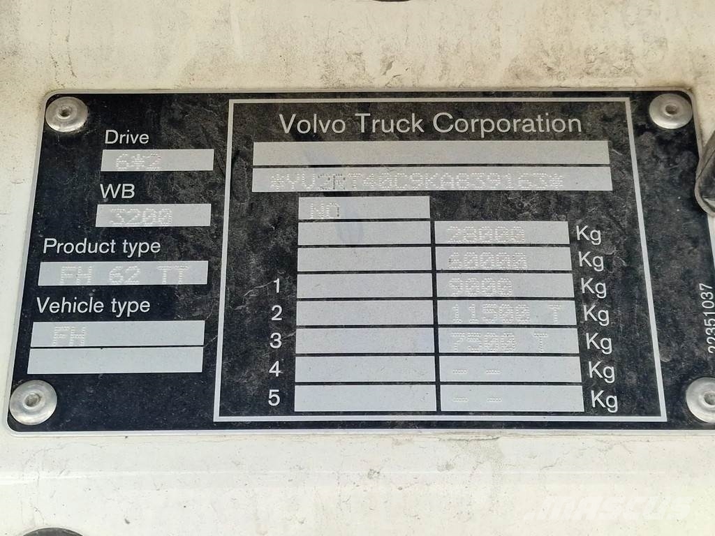 Volvo FH 500XL 6x2 Isave / Ishift / Retarder / PTO-Hydra Tractor Units