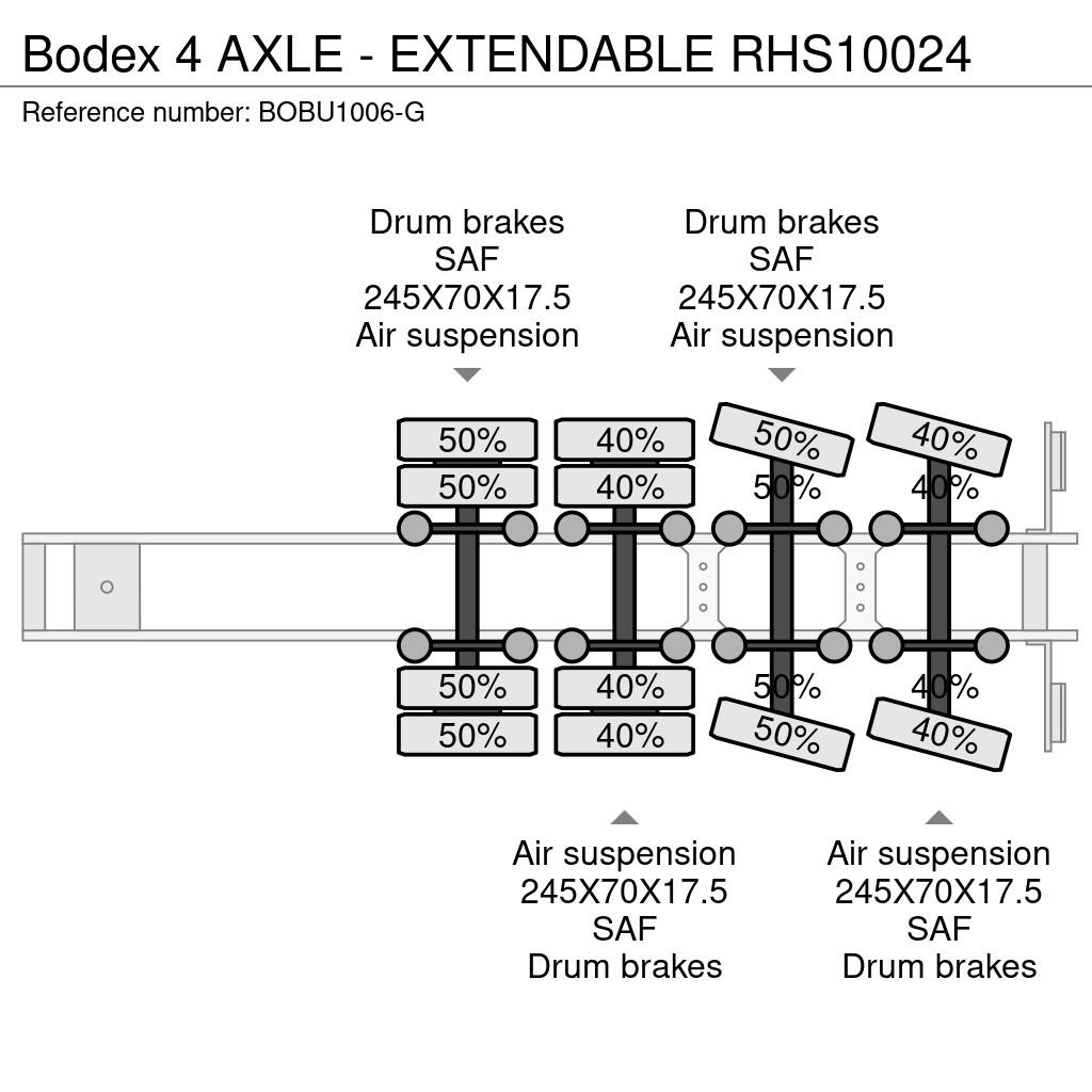 Bodex 4 AXLE - EXTENDABLE Semirremolques de carga baja