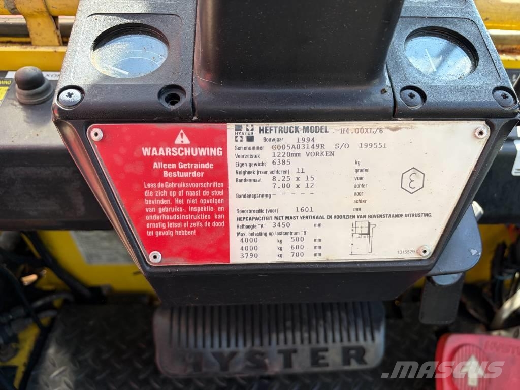 Hyster H 4.00 XL-6 Diesel heftrucks