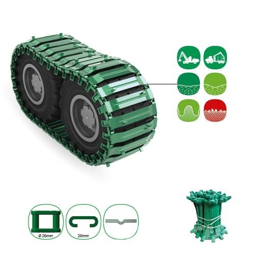 Veriga LESCE GreenTRACK SOFT Zincirler /Paletler