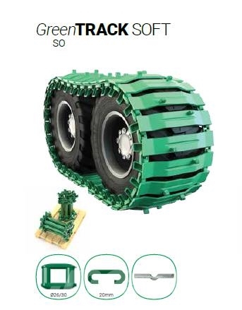 Veriga LESCE GreenTRACK SOFT Zincirler /Paletler