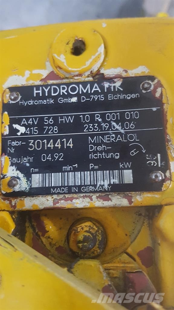 Hydromatik A4V56HW1.0R001010 - Drive pump/Fahrpumpe/Rijpomp 液压