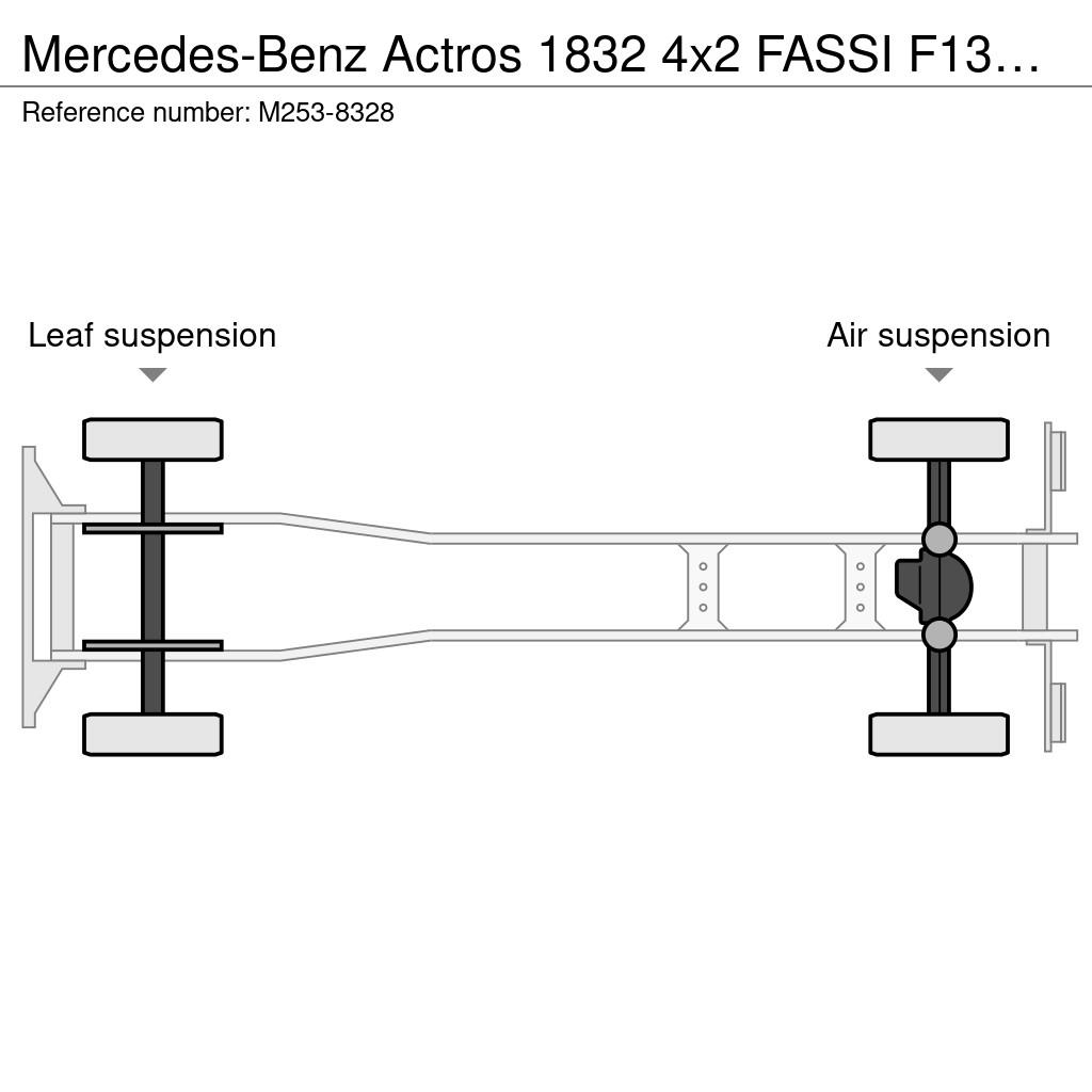 Mercedes-Benz Actros 1832 4x2 FASSI F135A22 / BOX L=3707 mm Camiones grúa