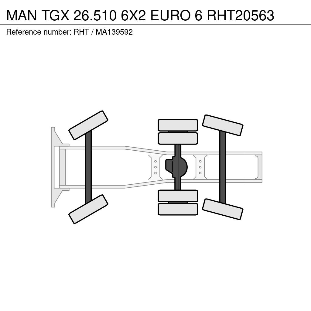 MAN TGX 26.510 6X2 EURO 6 Prime Movers
