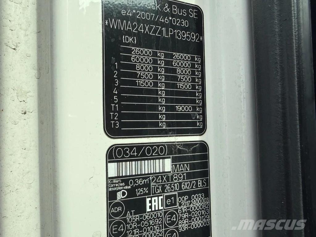 MAN TGX 26.510 6X2 EURO 6 Ťahače