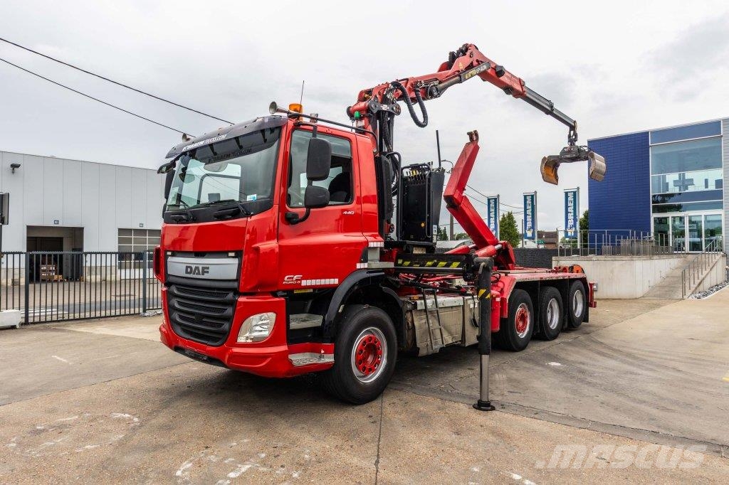 DAF CF 440 FAK-8x2 + Palfinger Epsilon Q180 Z95TR Horgos rakodó teherautók