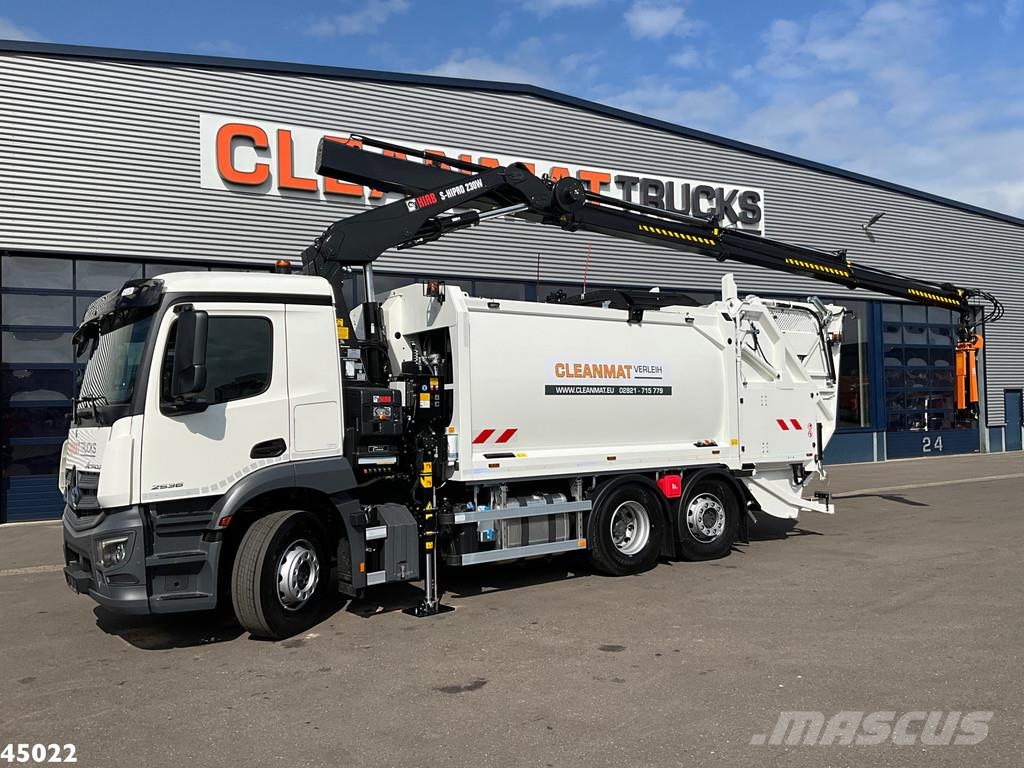 Mercedes-Benz Actros 2536 Zoeller Hiab 23 Tonmeter laadkraan Jäteautot