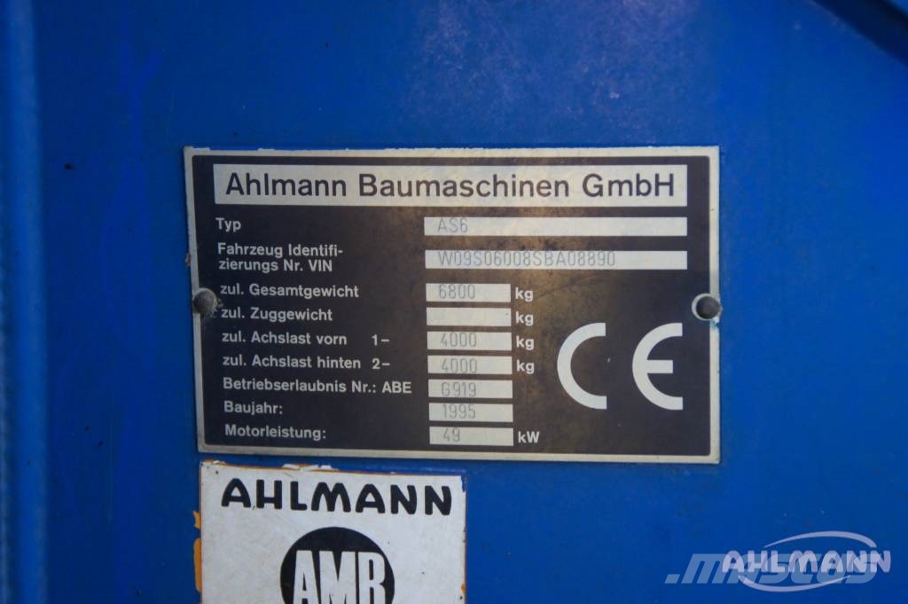 Ahlmann Zwenklader AZ 6 Kolové nakladače