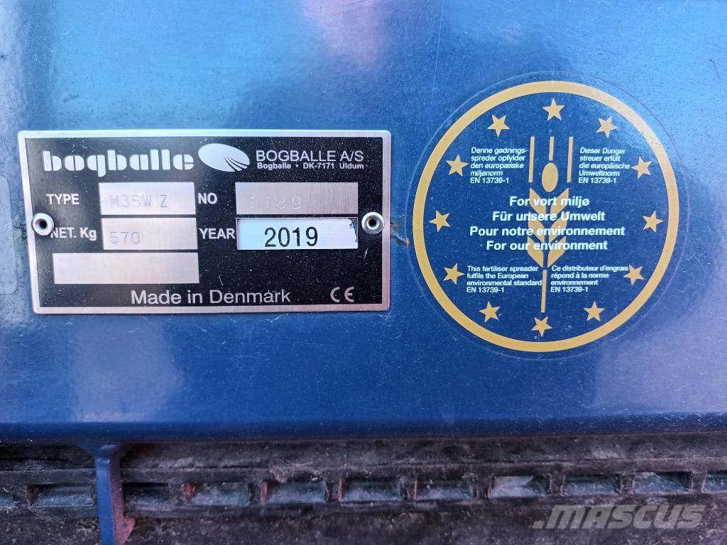 Bogballe M35W Base Zurf Împrastierea mineralelor
