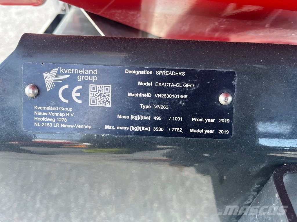 Kverneland CL 2300 Geospread Rozmetadlá priemyselných hnojív