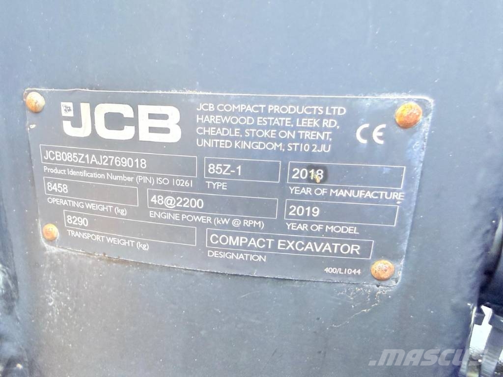 JCB 85 Z-1 Excavadoras 7t - 12t