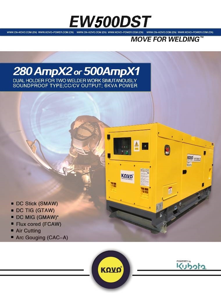 Kovo diesel welder EW500DST Svejsemaskiner