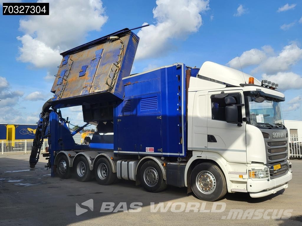 Scania G490 G 10X4 NL-truck LONGO Suction excavator Saugb Camion autospurgo