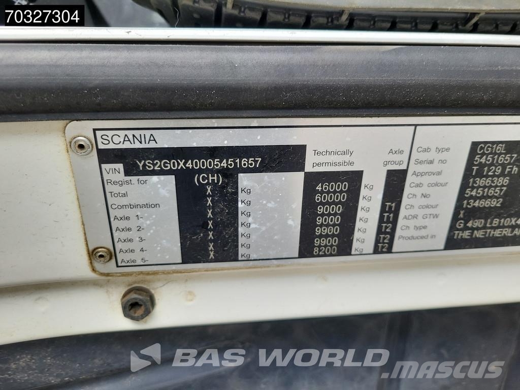 Scania G490 G 10X4 NL-truck LONGO Suction excavator Saugb Camion autospurgo