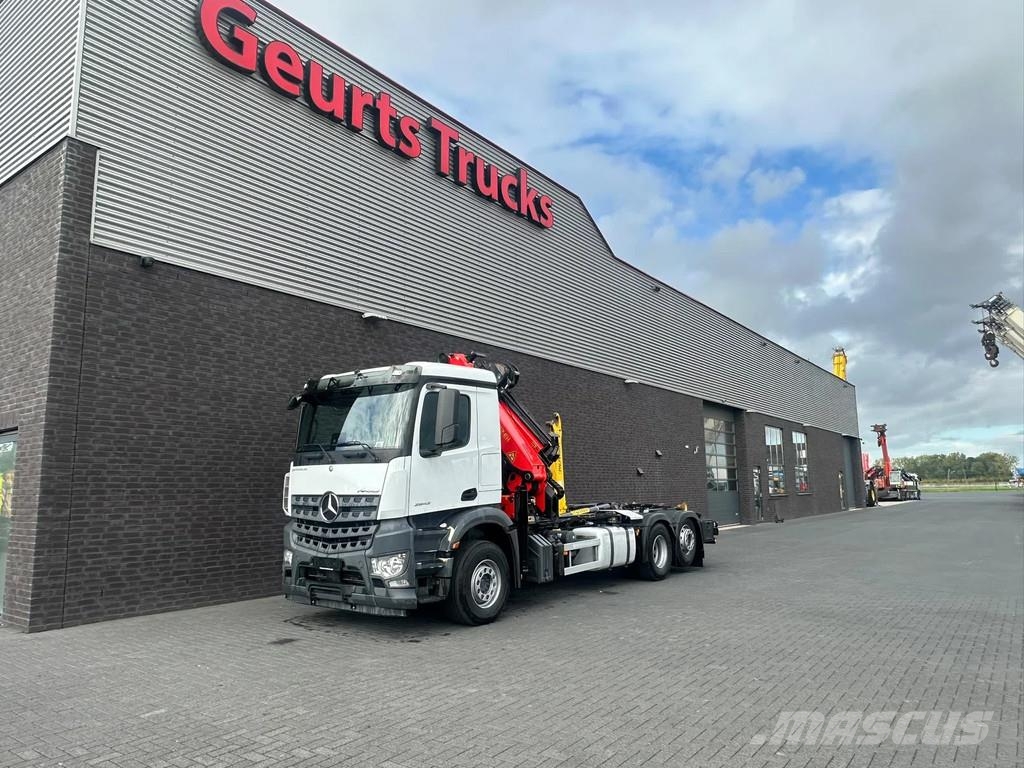 Mercedes-Benz Arocs 2643 6X2 HAAKARM+PALFINGER PK 22002 +PJ 080 Kranbil