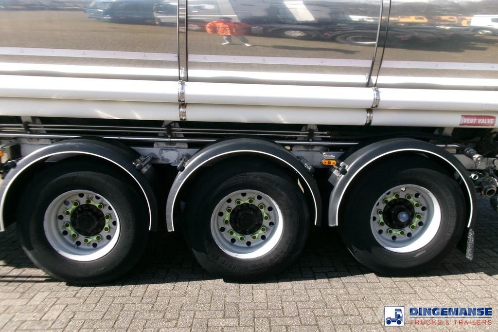 LAG Chemical tank inox 37.5 m3 / 1 comp + pump Tanker semi-trailers