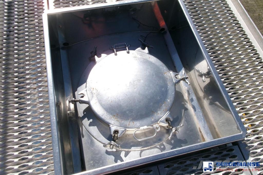 LAG Chemical tank inox 37.5 m3 / 1 comp + pump Tanker semi-trailers
