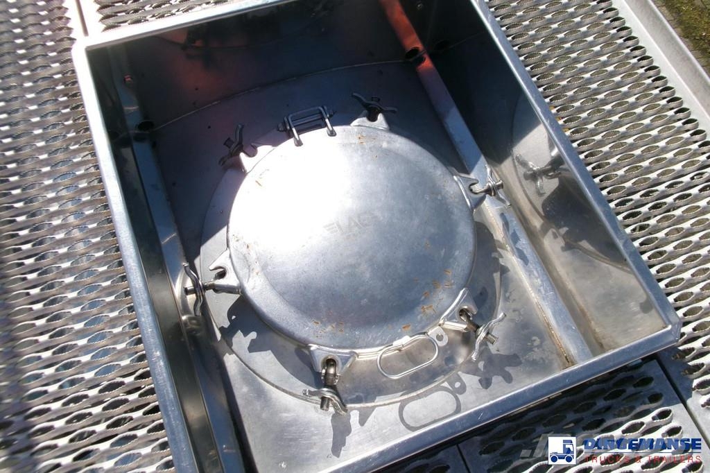 LAG Chemical tank inox 37.5 m3 / 1 comp + pump Tanker semi-trailers