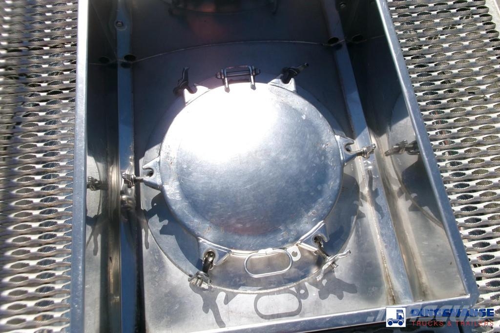 LAG Chemical tank inox 37.5 m3 / 1 comp + pump Tanker semi-trailers