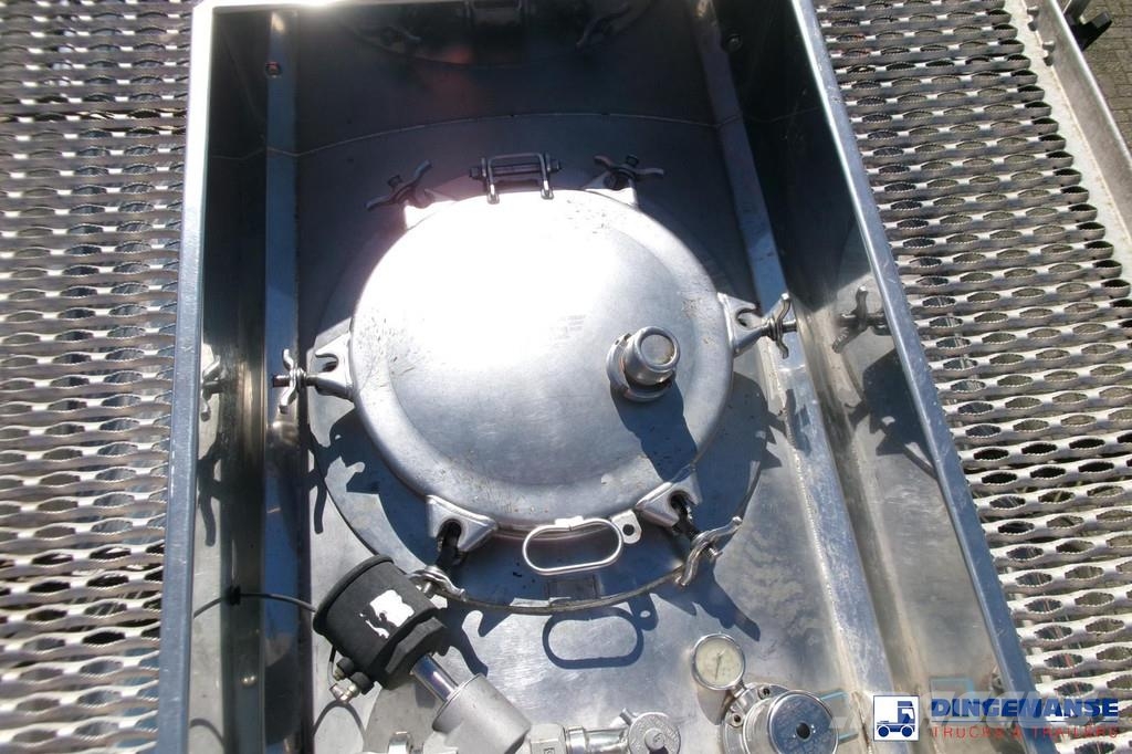 LAG Chemical tank inox 37.5 m3 / 1 comp + pump Tanker semi-trailers