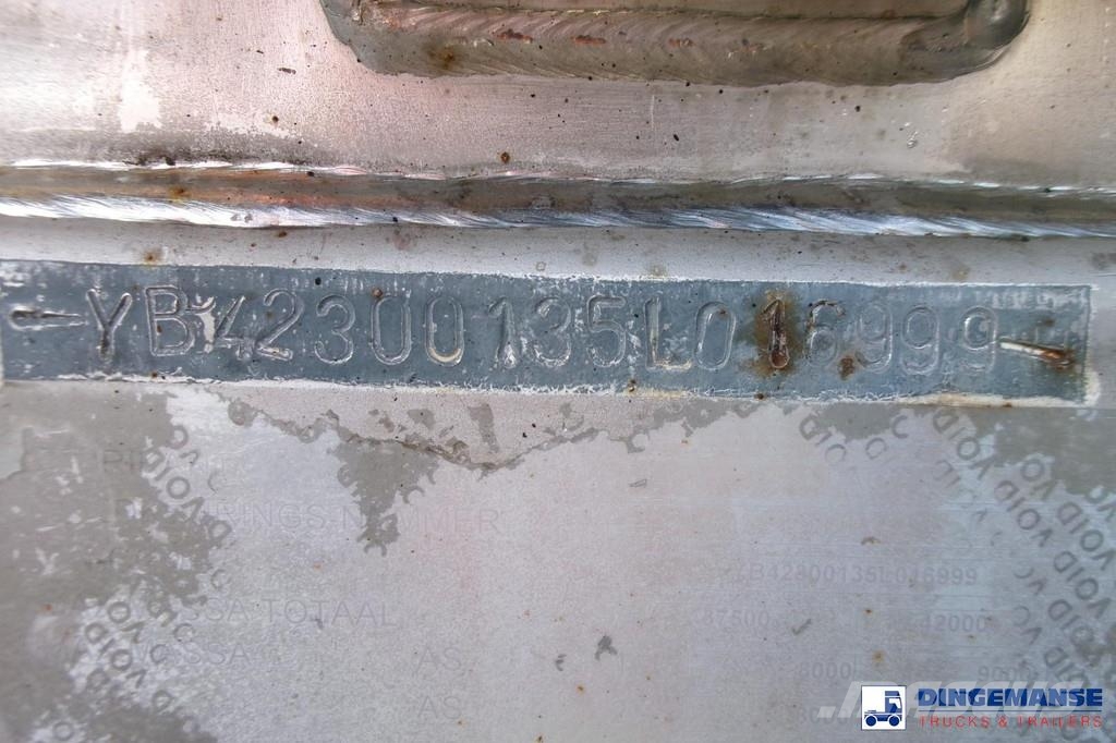 LAG Chemical tank inox 37.5 m3 / 1 comp + pump Tanker semi-trailers