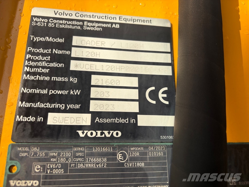 Volvo L120H Wheel loaders