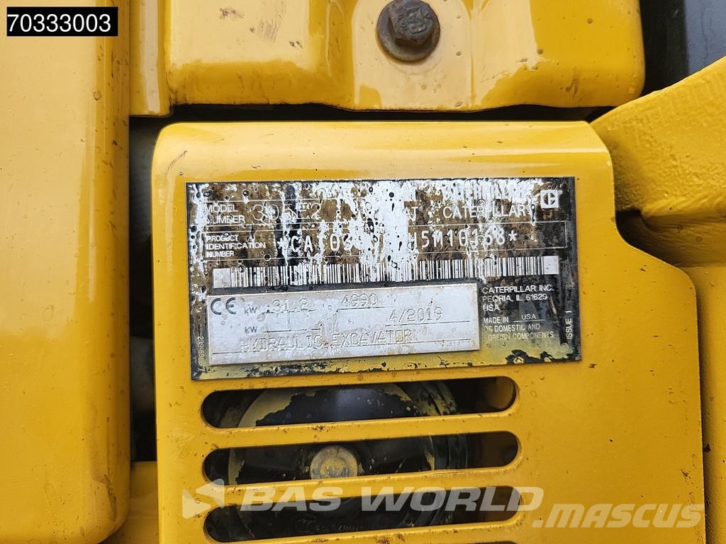 CAT 305 E2 CR Mini ekskavatörler, 7 tona dek