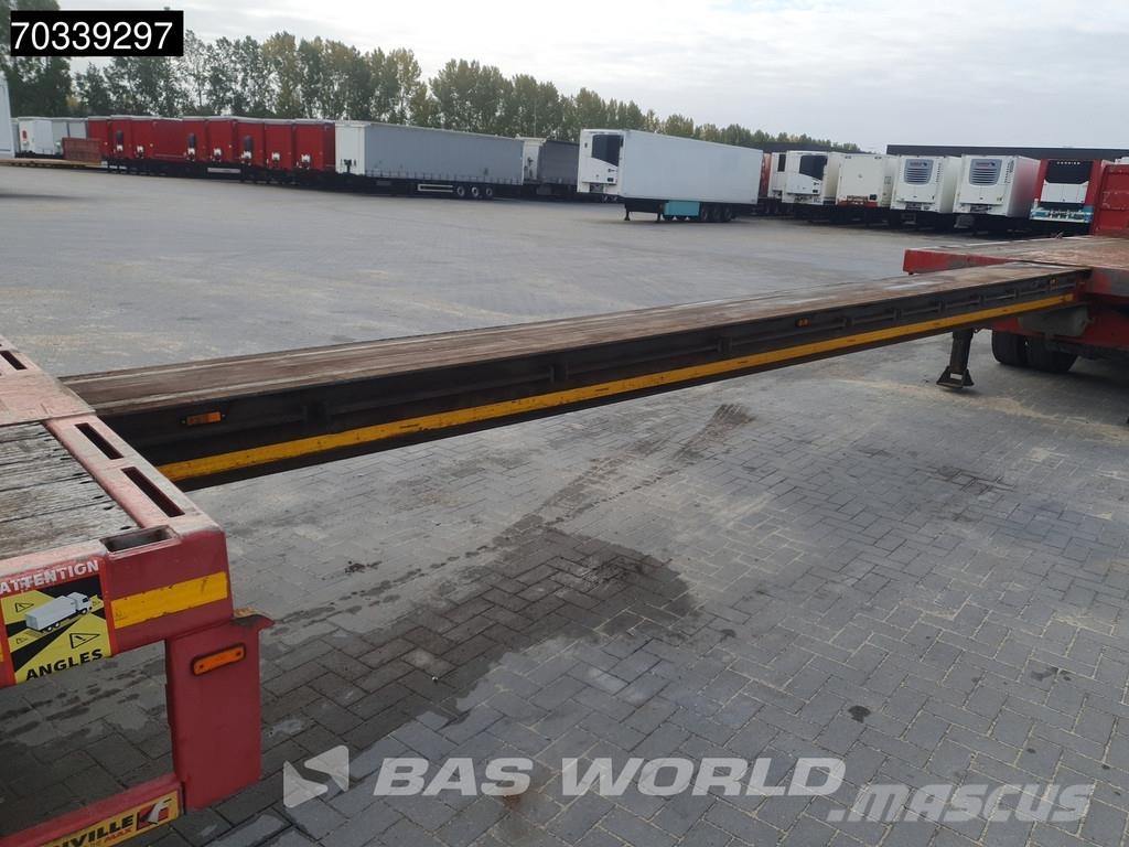 Faymonville F-S43-1BGA 3 axles Extendable Steering Axle SAF MO نصف مقطورات مسطحة / مفصلية الجوانب