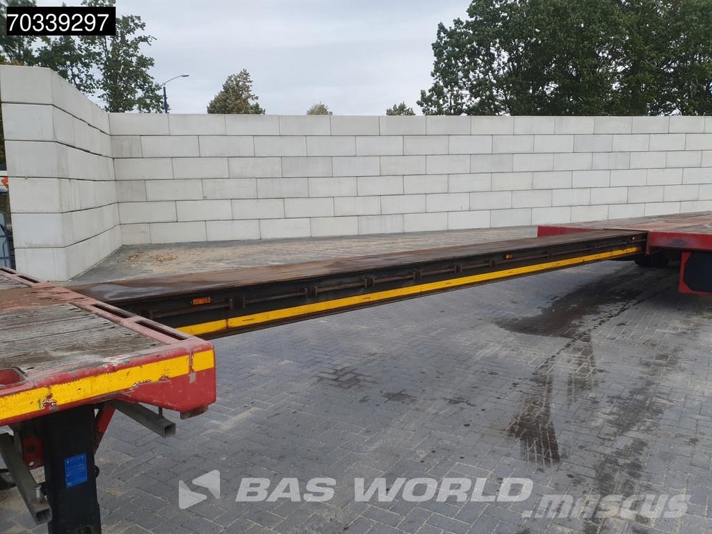 Faymonville F-S43-1BGA 3 axles Extendable Steering Axle SAF MO نصف مقطورات مسطحة / مفصلية الجوانب