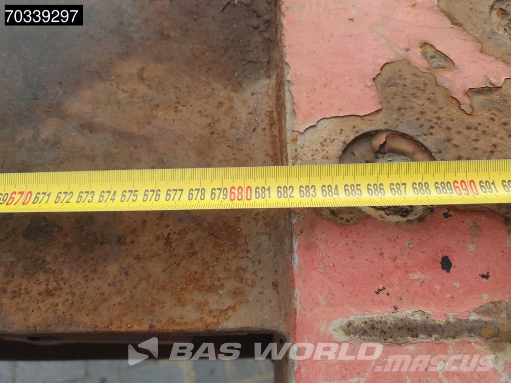 Faymonville F-S43-1BGA 3 axles Extendable Steering Axle SAF MO نصف مقطورات مسطحة / مفصلية الجوانب