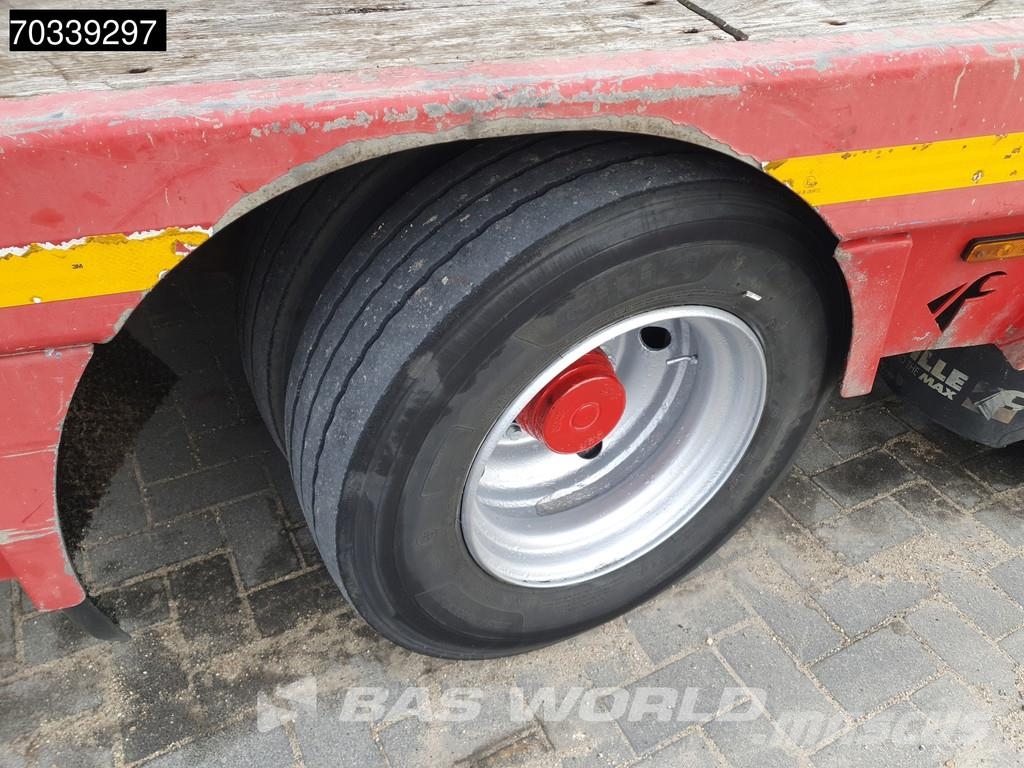 Faymonville F-S43-1BGA 3 axles Extendable Steering Axle SAF MO نصف مقطورات مسطحة / مفصلية الجوانب