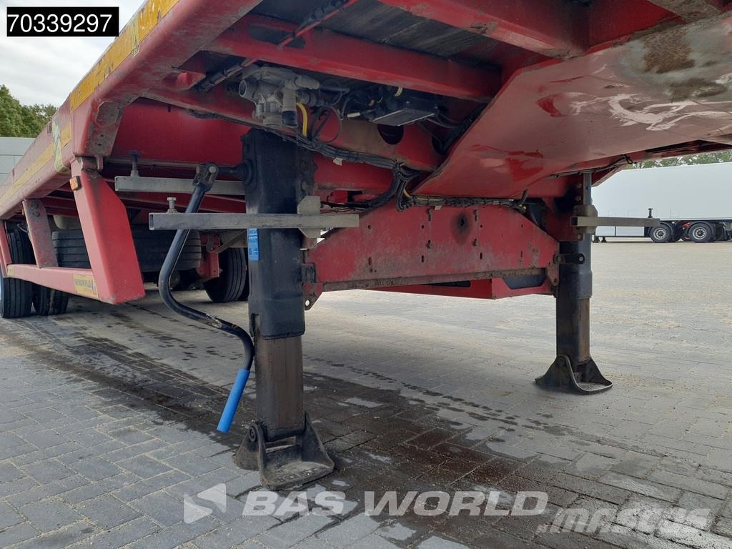 Faymonville F-S43-1BGA 3 axles Extendable Steering Axle SAF MO نصف مقطورات مسطحة / مفصلية الجوانب