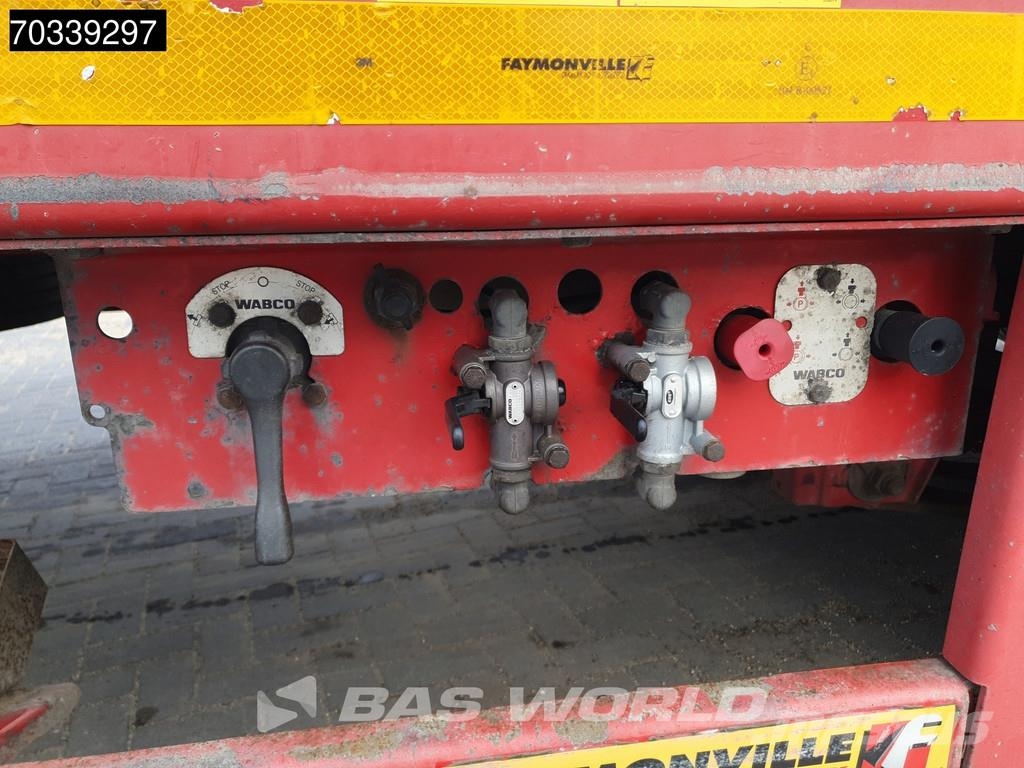 Faymonville F-S43-1BGA 3 axles Extendable Steering Axle SAF MO نصف مقطورات مسطحة / مفصلية الجوانب