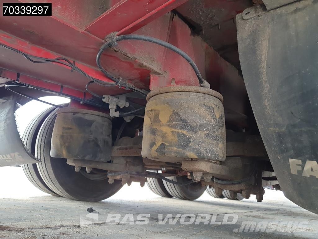 Faymonville F-S43-1BGA 3 axles Extendable Steering Axle SAF MO نصف مقطورات مسطحة / مفصلية الجوانب
