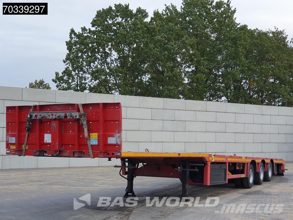Faymonville F-S43-1BGA 3 axles Extendable Steering Axle SAF MO نصف مقطورات مسطحة / مفصلية الجوانب
