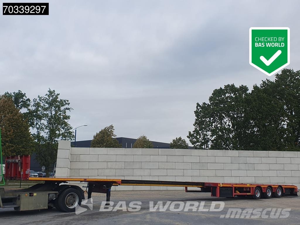 Faymonville F-S43-1BGA 3 axles Extendable Steering Axle SAF MO نصف مقطورات مسطحة / مفصلية الجوانب