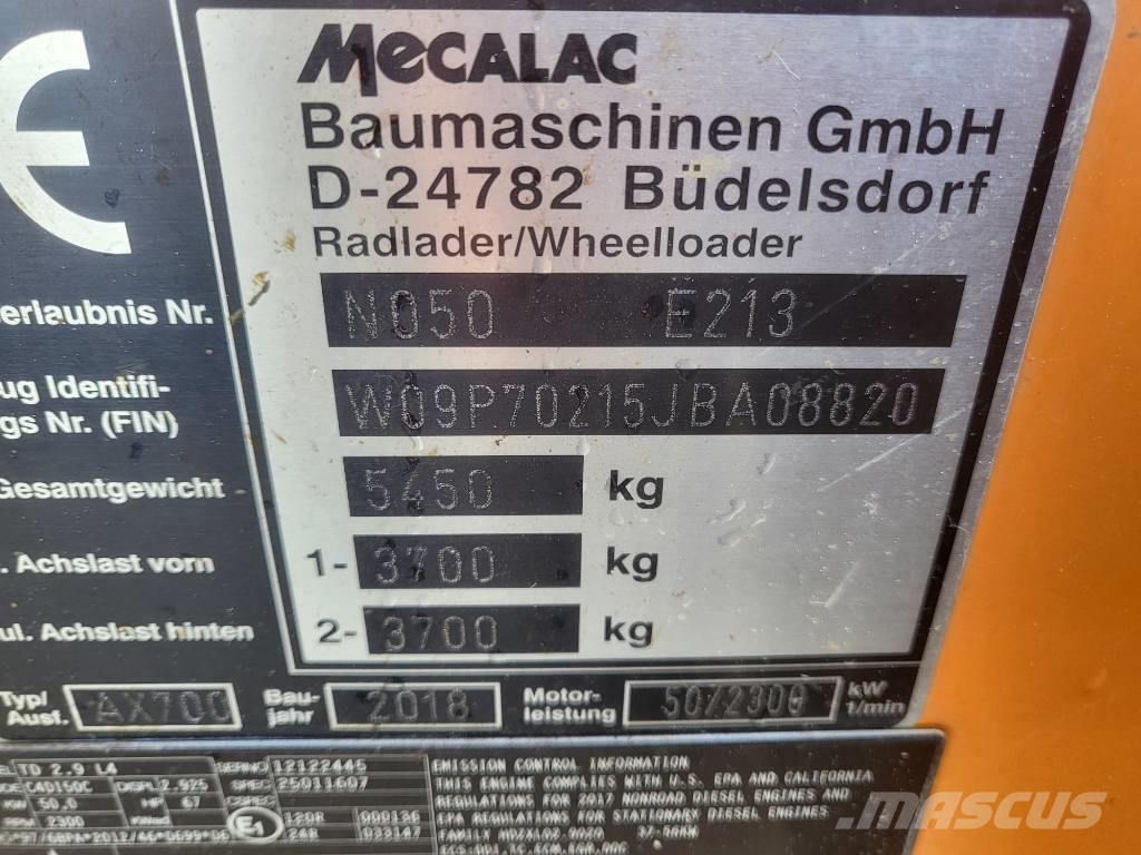 Mecalac AX 700 휠로우더