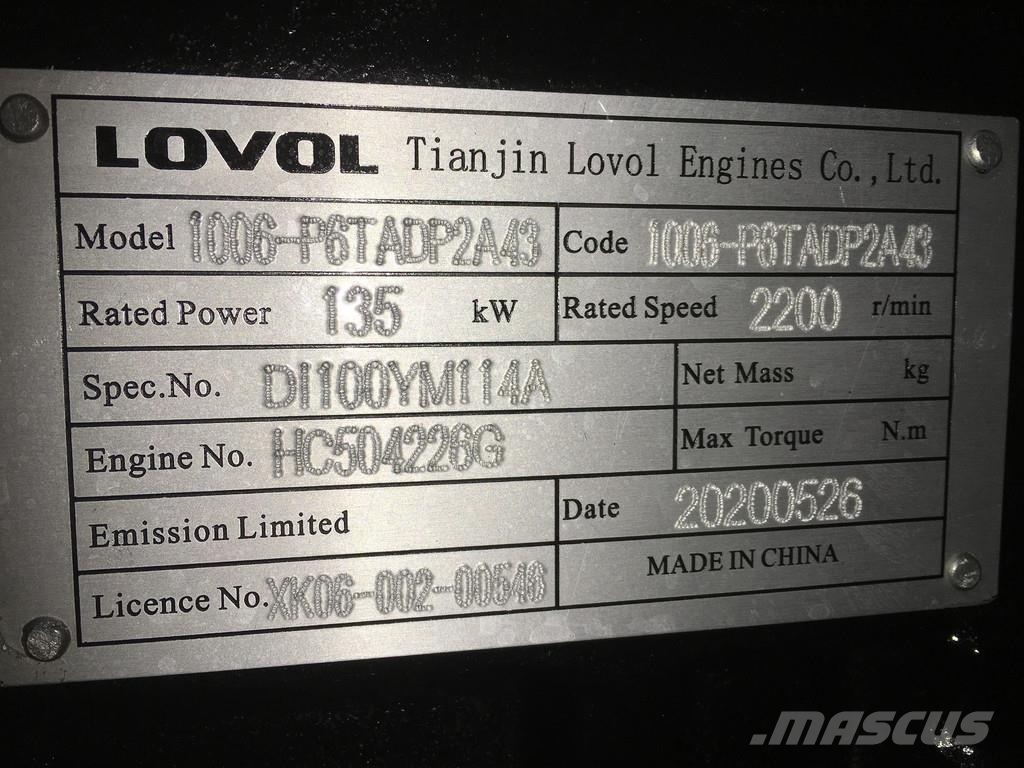 Lovol 1006-P6TADP2A43 NEW Motori