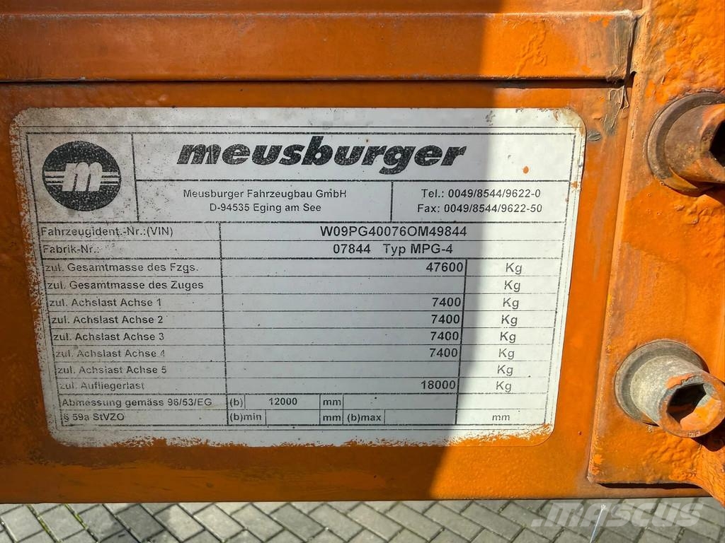 Meusburger | MPG-4 | 4 Axles | Year: 2006 | Good condition | Причепи-фургони