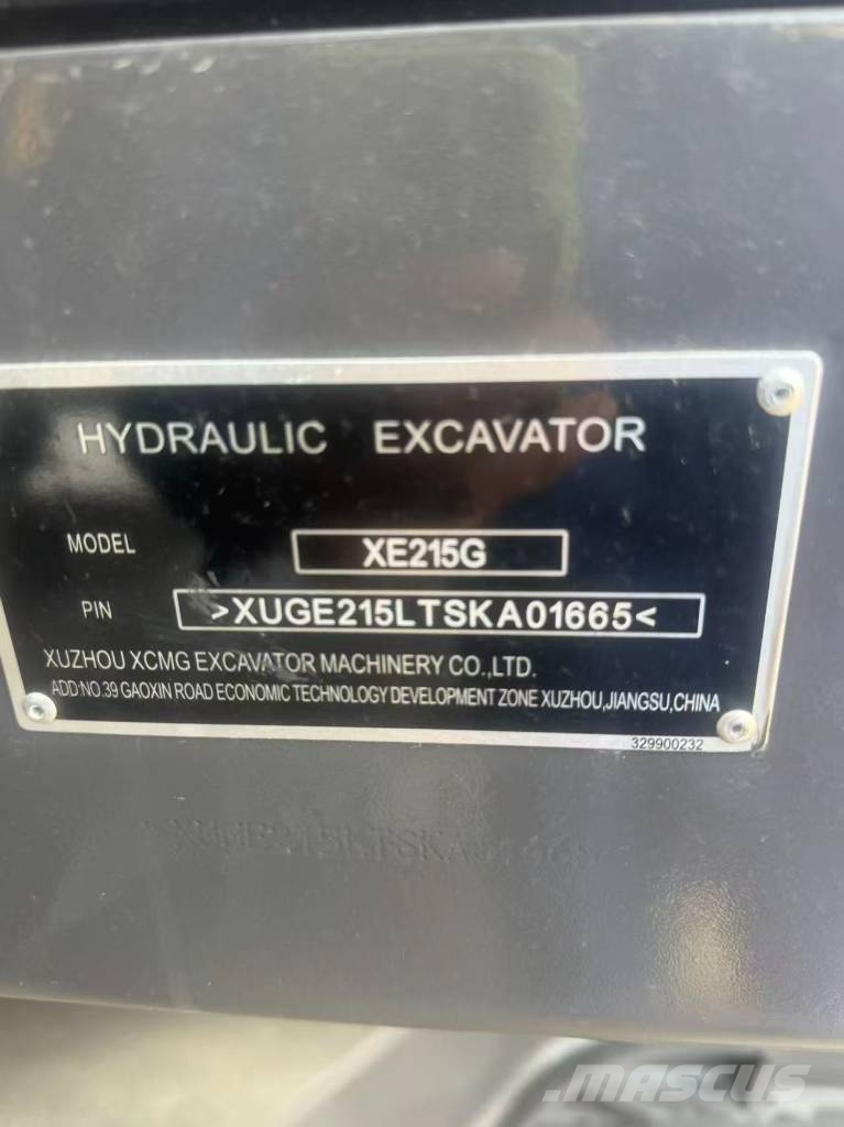 XCMG XE 215 G Kāpurķēžu ekskavatori