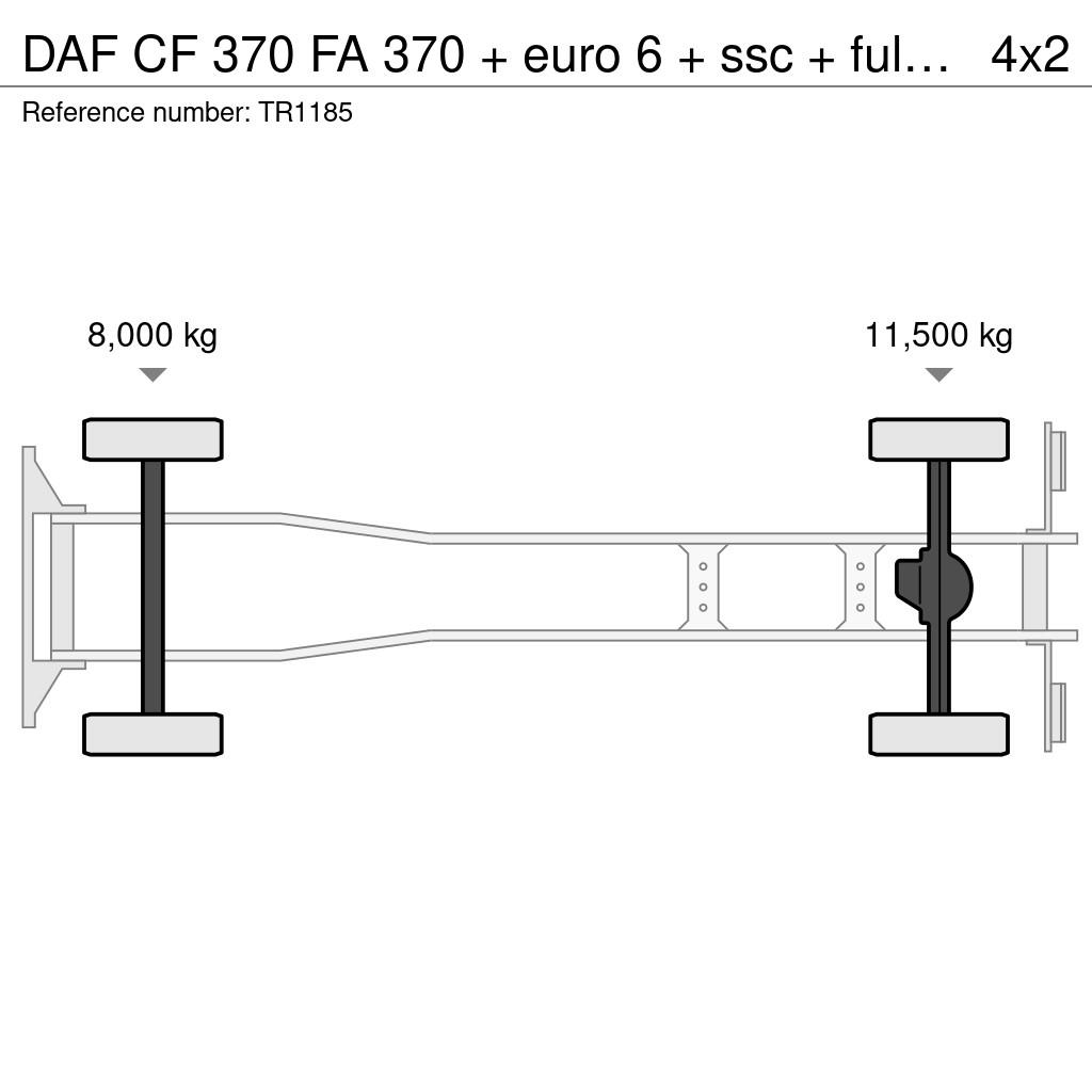 DAF CF 370 FA 370 + euro 6 + ssc + full option 平板车