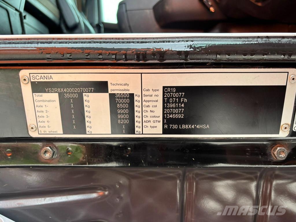 Scania R 730 8x4*4 RETARDER / BOX L=6073 mm Kipper