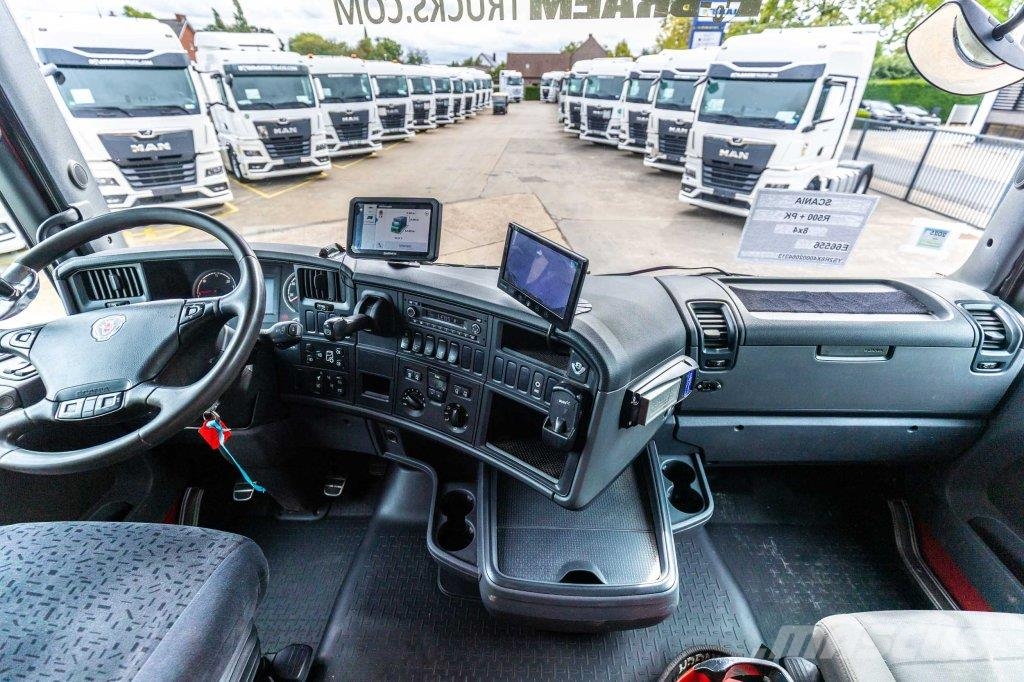 Scania R500 - PALFINGER 74002/5x Flatbed / Dropside trucks