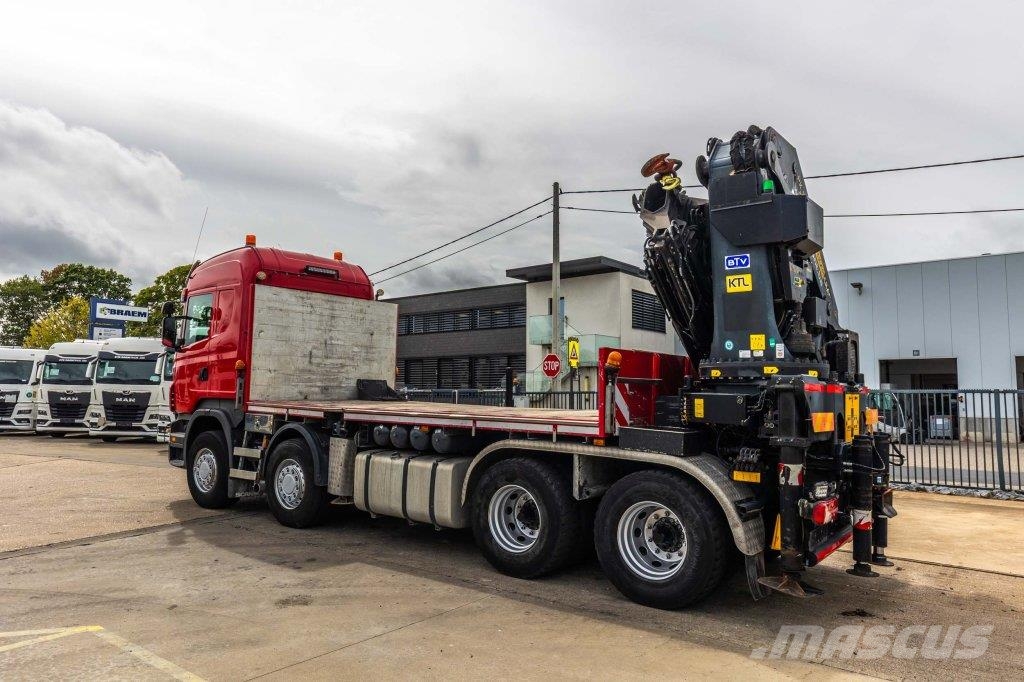 Scania R500 - PALFINGER 74002/5x Flatbed / Dropside trucks